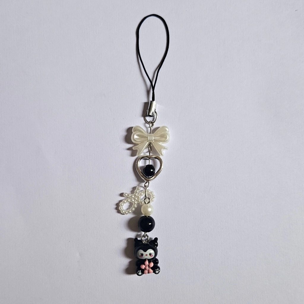 Kuromi phone charms